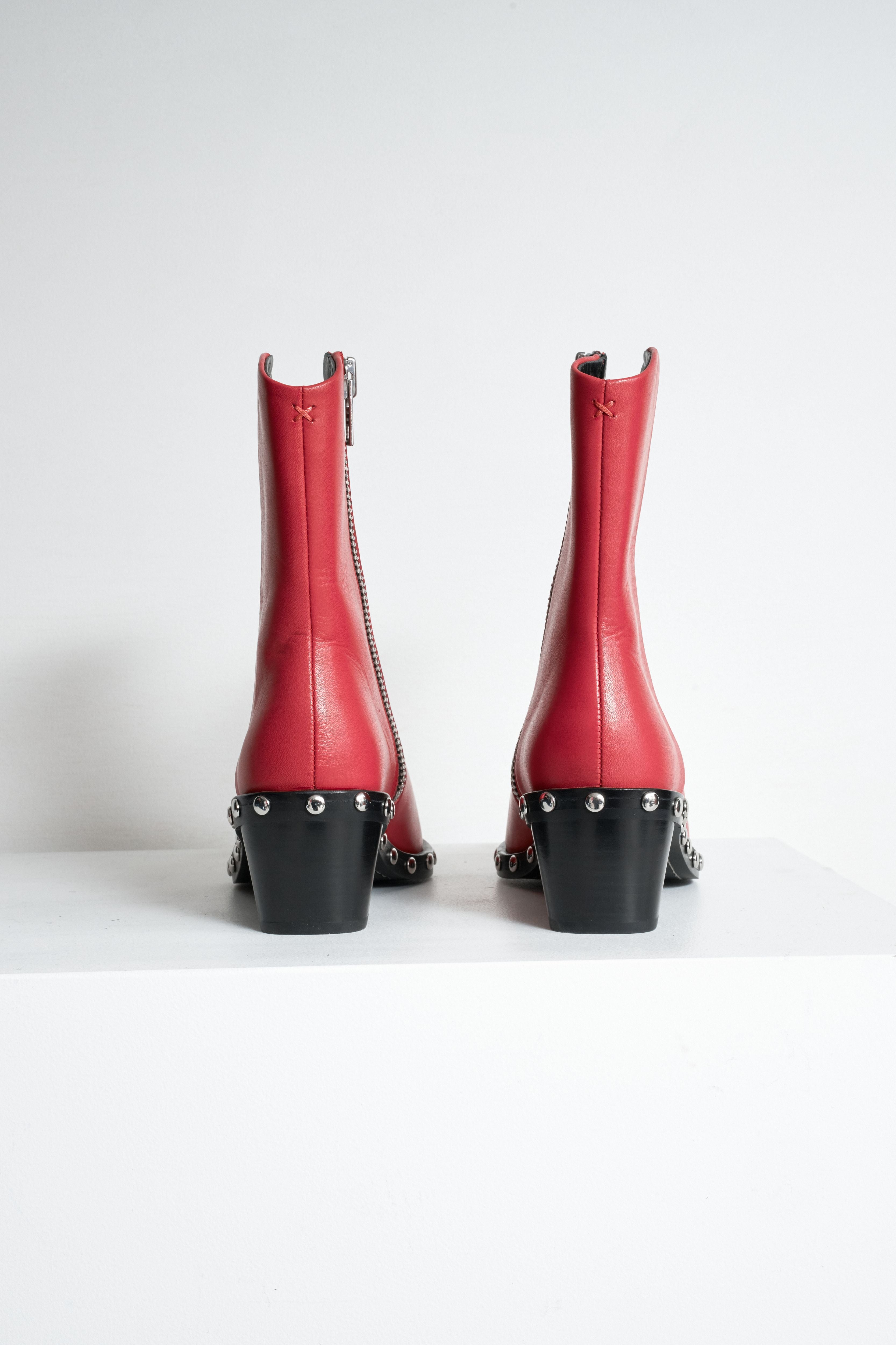 Rag and bone red shops boots